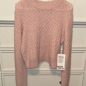 Lulu lemon Pink Cable Knit Women's Sweater